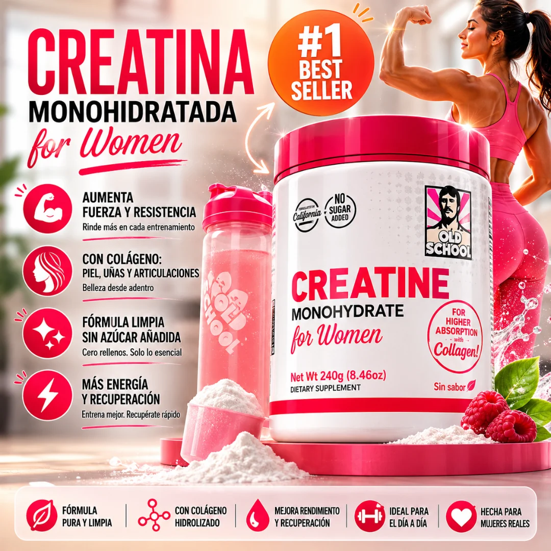 Creatina para mujeres - resultados de tonificación muscular