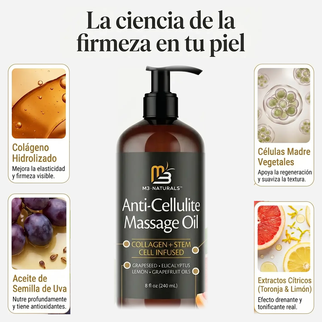 Aceite Corporal Reafirmante con Colágeno & Células Madre (240ml)