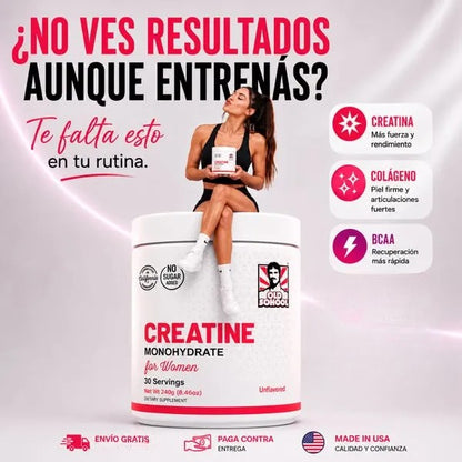 Creatina + Colágeno | Potencia el Crecimiento de tus Glúteos y Piernas